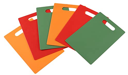 Gitany Plastic Small Chopping Board, Kitchen Cutting Board Set of 6