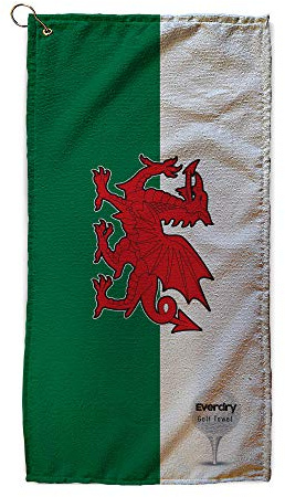 L&S PRINTS FOAM DESIGNS Welsh Dragon Flag - Golf Towel