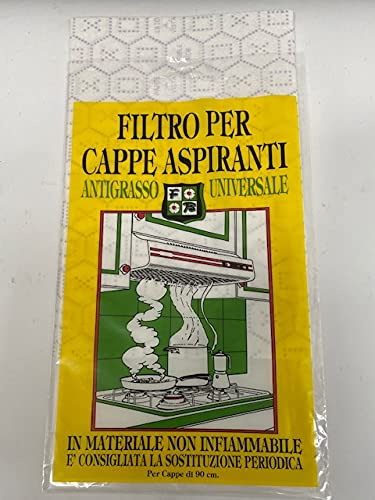 FILTRO PER CAPPE UNIVERSALE PER TUTTI MODELLI IGNIFUGO ANTIGRASSO COMPRESSO 90 CM PER 45 CM