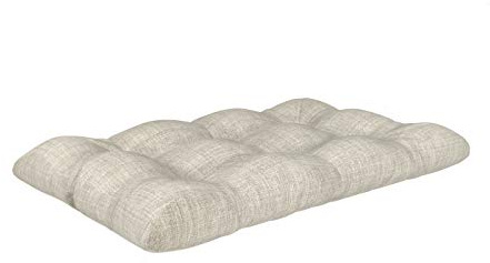 POKAR Cuscino-sedile Imbottito 120x60x12cm per Divano da Giardino, fodere asportabile e lavabile, per Bancali, comoda Seduta per Interno ed Esterno, DYI - fai da te, senza Pallet, beige