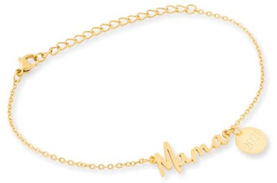 MAEVA – Mama Armband mit Namen Gravur | Personalisiertes Geschenk | Persönlicher Schmuck | Farben Silber Gold Roségold | Geschenkidee zur Geburt Muttertag