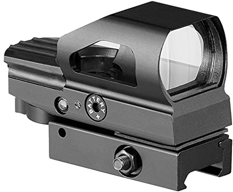 ACEXIER 1x33mm Holographisches Zielfernrohr für die Jagd mit roten und grünen Punkten und einstellbaren Reflexionen in 4 Absehen Weber 20mm
