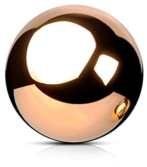 Paula & Fritz® Piercing Ersatz-Kugel 3-mm Roségold Chirurgenstahl 316L Innengewinde 1,2-mm Stärke Kombinierbar Barbell Labret Surface Nipple Ball Stud