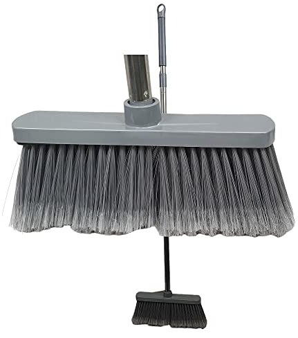 Stainless Steel Handle Soft Broom Brush Sweeping Home Kitchen Floor Brush Broom Long Handel Sweeper Broom