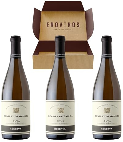 Vino Remirez de Ganuza Blanco Reserva 2022 - x3 Botellas de Vino Blanco Rioja x75 cl - Mejor Selección ENOVINOS