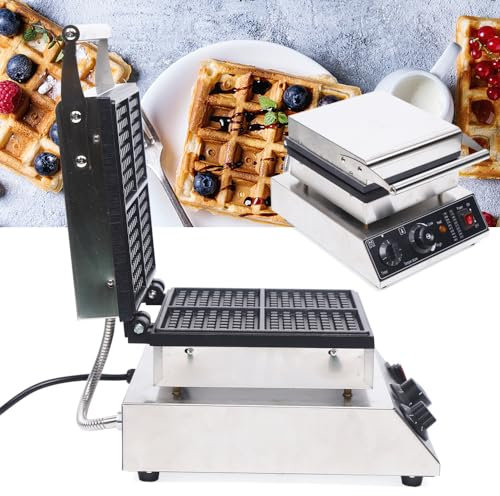 Piastra per waffle 1750 W 3 in 1, piastra per waffle belghe 4 cialde belghe allo stesso tempo 50 ~ 300 ℃ piastre antiaderenti, cottura automatica