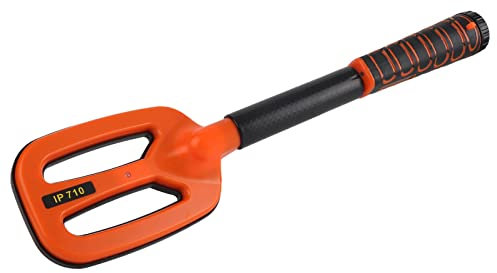 flexman Metalldetektor, IP68 Wasserdicht, Über USB Wiederaufladbar, Eingebauter Akku, Ton, Licht, Vibrationsalarm, LED Lampe, Tauchen, Metallfinder für 30 bis 60 M Unter Wasser(Orange)