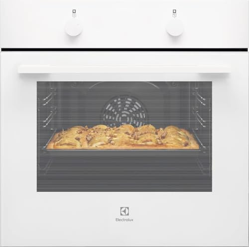 Electrolux CKB101W - Four multifonction 60 cm, nettoyage AquaClean, 6 fonctions, cavité XXL, commandes fixes, porte 2 vitres, blanc, classe A