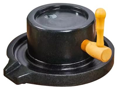 Getreidemühle Alte Kaffeebohnenschleife mit Handkurbel, Bluestone Mill Grind Machine für Hirse/Gewürze/Bohnen/Gerste, Pulverizer -Ornamente Geteiltes Design