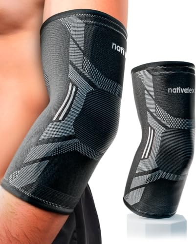 NativoDex Codera Epicondilitis Hombre y Mujer, Tendinitis y Gym | Para Codo de Tenista y Golfista · Ideal para Tenis y Pádel · Soporte para el Día a Día