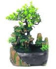 Zimmerbrunnen, 28 x 15 x 20 cm, mit LED-Beleuchtung für den Garten, mit Pflanzen und Nebel, für die Dekoration im Büro, Zierteiche