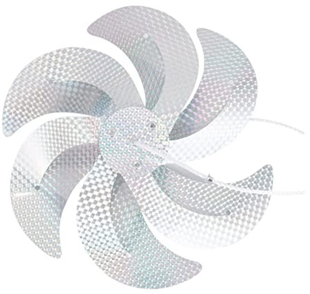 Milisten Moulin à Vent Anti-Oiseaux pour Jardin Extérieur, Décoration Rotative 1 Corde, Matériau Solide, Effet Réflexion Optique pour Protéger Potager Et Étang, Dispositif Solaire sans Cruauté