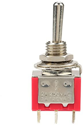 10 Pezzi On OFF On Interruttore a Levetta Momentaneo DPDT 6 Pin 6 Mm 2A+250VAC 5A+125VAC 10 Pezzi On OFF