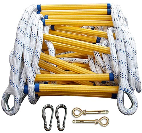 Sicherheitsleiter, Feuerleitern für Zuhause, Leiter, Not-Feuerleiter, Kletterseilleiter für den Außenbereich/Strickleiter/20M