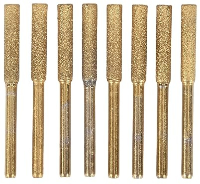 Asyduey 8 StüCk Diamant KettensäGen SchäRfen Feile mit Hoher HäRte, Diamant SchäRfen KettensäGen Feile (5/32, 4,0 Mm)
