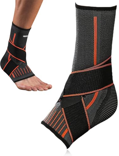 CULEB Chevillère Entorse,Chevillère de Maintien Sport,Stabilise la Cheville et Prévient les Entorses,Chevillères Réglable et Flexible,Support Orthopédique Respirant pour Les Deux Pieds,Unisexe