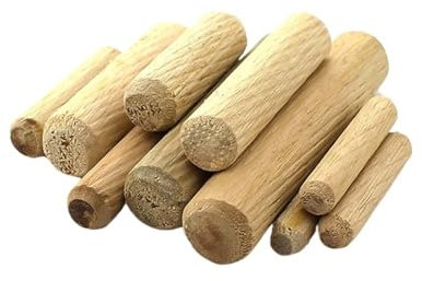 Holzdübel Assorted, Holzdübel Rillendübel M6 M8 30mm 40mm Buchenholz 100 Stück(M8 30mm)