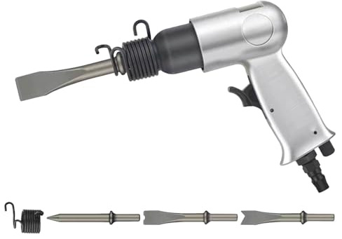 NUOBESTY Marteau Burineur Pneumatique 150 Type en Alliage d'Aluminium Pelle Pneumatique pour Métaux Système de Changement Rapide de Burin Outil Professionnel pour Réparation Automobile