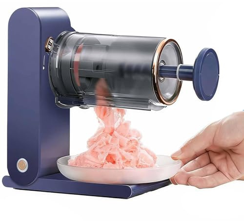 Macchina Tritaghiaccio Portatile, Frantumatore di Ghiaccio Elettrico Ricaricabile con Blocco di Sicurezza a Induzione, 13000 RPM One-Touch per Granite, Cocktail e Dessert