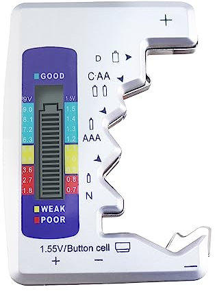 Digitale universale della batteria del tester batterie C AA AAA D N 9V 1.5V ButtonCell piccolo mini batterie
