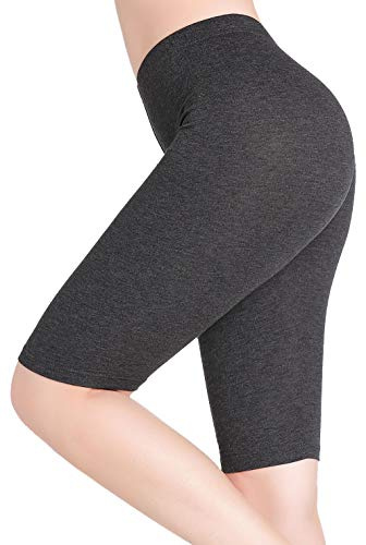 Dam korta leggings knälång bekväm tunn byxa under kjol stretch yoga shorts