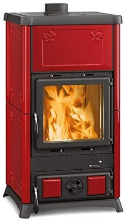 La Nordica - Estufa de leña cerámica Fedora burdeos 8,3 kW
