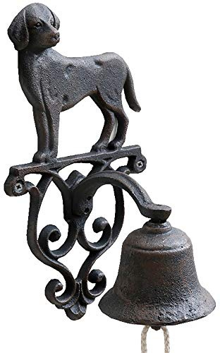Glocke Gusseisen Wandmontage Türglocke Gartenglocke Katze Hund Vogel Farbe Hund