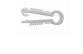 Grapa Taco para Cable coaxial de 6mm en Color Blanca GT55BL