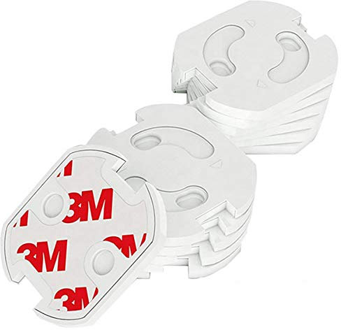 DigitalTech® - Protector de seguridad para enchufe para bebes y niños. Kit de 20 protectores. Protección infantil con mecanismo de giro automático.