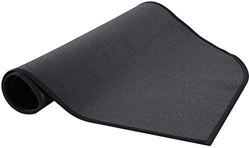 ISAKEN Feuerfeste Matte, Feuerbeständiger Kaminherdteppich, Feuerfeste Kaminmatte, Feuerhemmende Feuerstellenmatte, Bodenschutz für Ofen, Kamin und Grill 100x150cm