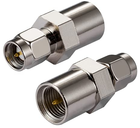 Vecys 4G Antennenadapter SMA Stecker auf FME Stecker Adapter für 2G 3G 4G LTE-Antennenrouter UMTS Mobile Broadband Hsdpa WLAN Wireless (2 Stück)