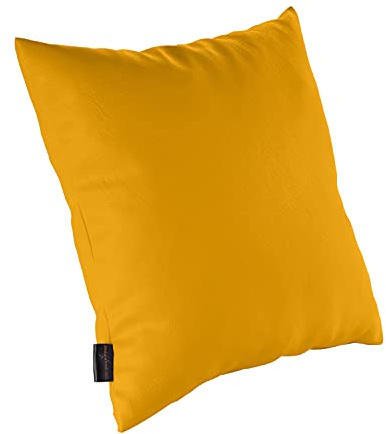 pader medi.tech Kopfkissen mit Schaumstoff-Flocken, 40x40cm, Therapiekissen, Lagerungskissen für die Physiotherapie mit Kunstlederbezug | abwaschbar, bequem | Safran