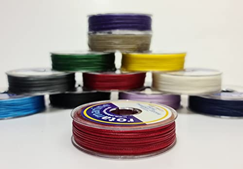 Whipping Twine 1.2mm 35mt Polyester Waxed Thread Spool (Red)