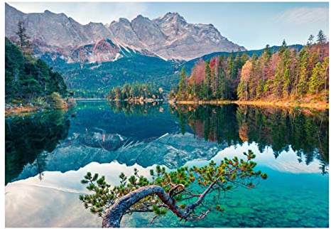 WallArena Vlies Fototapete, Natur, 368x254cm | Fototapeten - Tapeten - für Wohnzimmer Schlafzimmer - Vliestapete Wandtapete Tapete 3D Effekt- inkl. Kleister