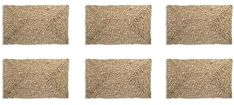 HERSIG - Salvamantel Individual | Mantel Individual Rectangular - 30 x 45 cm | Pack 6 Salvamanteles