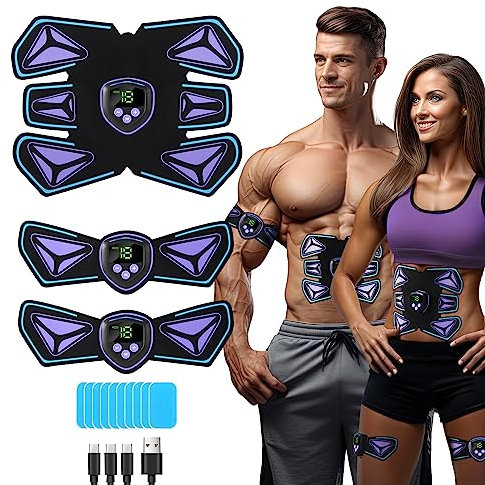 GROSBEAK Unisex – Erwachsene KLQ-2H EMS Muskelstimulator, Violett, Mittlere