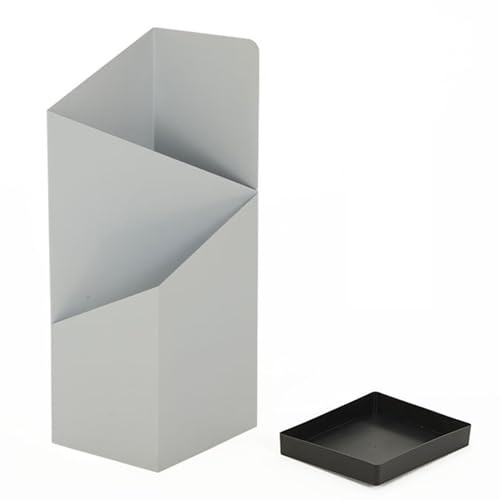 BURLOE Regenschirmbestände, Nordischer Metall Rack Mit Abnehmbarem Tropfschale Innenschreiber Bürohallen Vordertür Garage Rostproof Regenschirmständer,Weiß