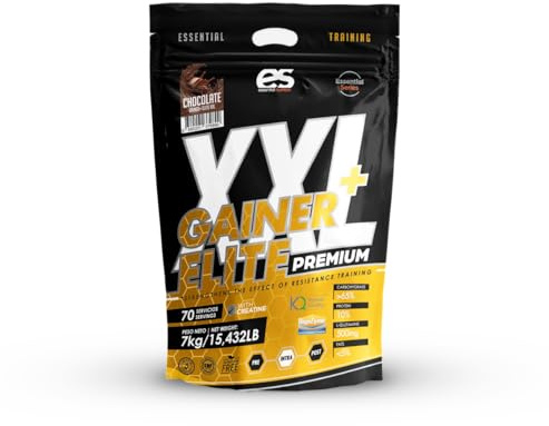 GAINER XXL ESSENTIAL Carbohidratos y Proteínas de Essential Nutrition | Sabor Chocolate, fresa, cookies y más // 7 Kg | Proteína de Leche | Textura Cremosa (Chocolate)