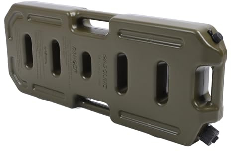 Contenedor de Gasolina de Alta Resistencia de 5,2 Galones para Aventuras Todoterreno Motocicleta ATV UTV Verde 20L (sin soporte)