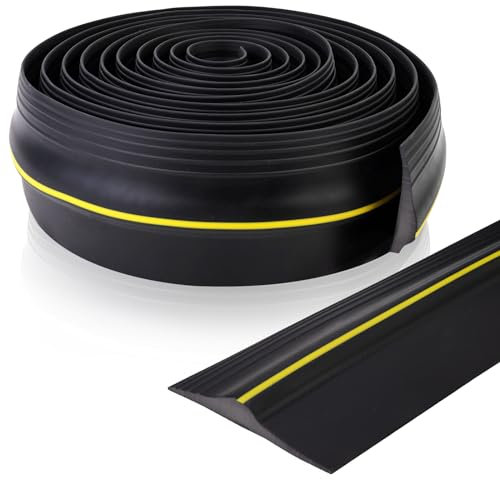 FIFIBANG 3M Junta para puerta de garaje, junta de umbral para puerta de garaje, goma resistente a la intemperie, para puertas de garaje universales, tira de sellado inferior para puertas de garaje