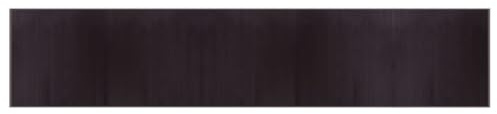 vidaXL Teppich Rechteckig Dunkelbraun 100x500 cm Bambus