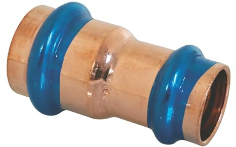 SOMATHERM FOR YOU, Manchon réduit cuivre à sertir FF Ø14 Ø12 - Raccord à sertir cuivre certifié ATEC et QB - Joint d’étanchéité EPDM - Pression max 16 bars - Température max 95°C