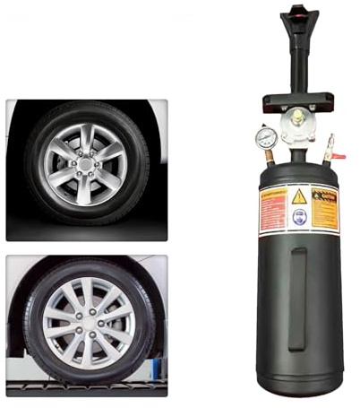 3 Gallon Reifenbefüller Reifen Booster Schockfüller Luftkanone Befüllhilfe für PKW LKW Aufblasbare Reifenreparatur, Schwarz