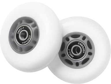 RipStik Ersatzräder für Rollen, 76 mm, mit Lager, 2 Stück (Silber)