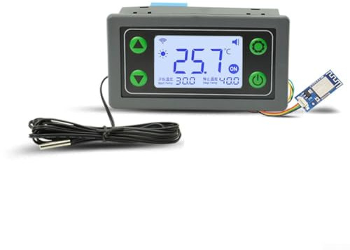 Zoegneer 30A Remote WiFi Thermostat APP Temperaturregler Digitalanzeige Intelligenter vollautomatischer Temperaturregler mit Sonde (SA30-W)