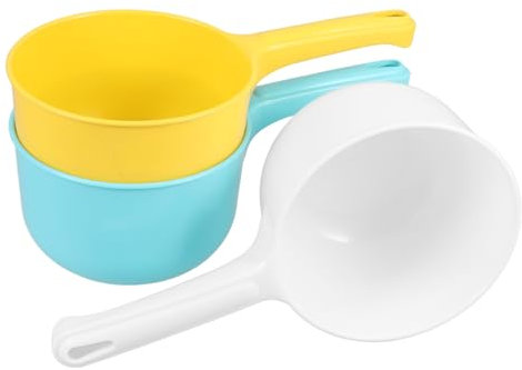 PRETYZOOM 3-teiliges Küchenhelfer-set – Wasserschöpfkelle Mit Großem Fassungsvermögen Für Bad Küche Camping – Mehrzweck-schöpfkelle Aus Kunststoff