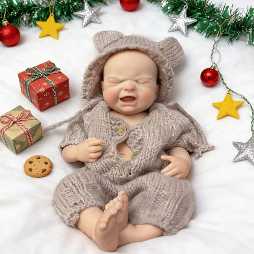 45cm Weiches Silikon Reborn Puppen Mädchen Lebensechte Reborn Puppen Wie EIN Echtes Baby Waschbare Neugeborene Baby Puppe Für Kinder