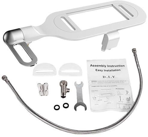 Fixation De Bidet Pour Toilettes, Fixation De Siège De Toilette Pour Bidet – Pulvérisateur De Lavage Réglable, Bidet À Double Buse, Non Électrique, Accessoires De Toilettes Pour Salle De Bain, Hôtel,
