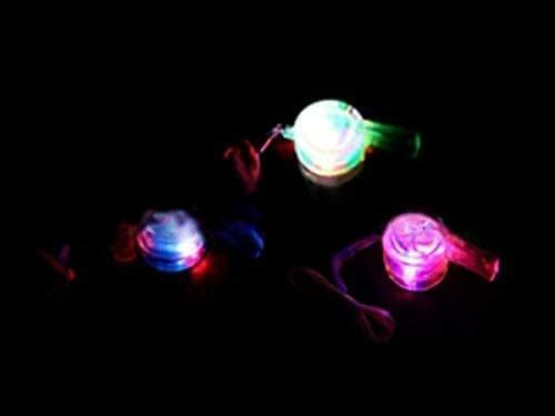 LP Divertissements Lot de 3 - Sifflet Lumineux Clignotant Mix