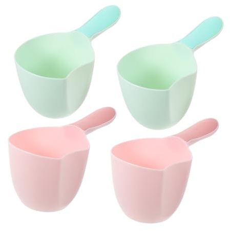 Louche à Eau de Bain en Plastique 4 Pièces avec Poignée
